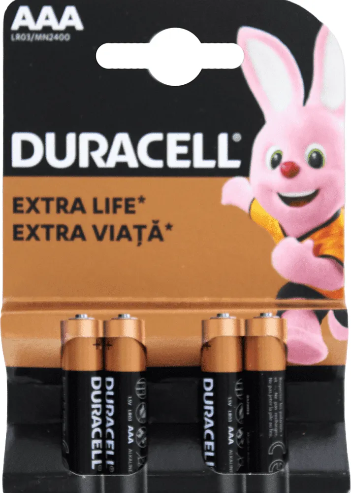 Battery "Duracell ААА 1.5V" 4 pcs.