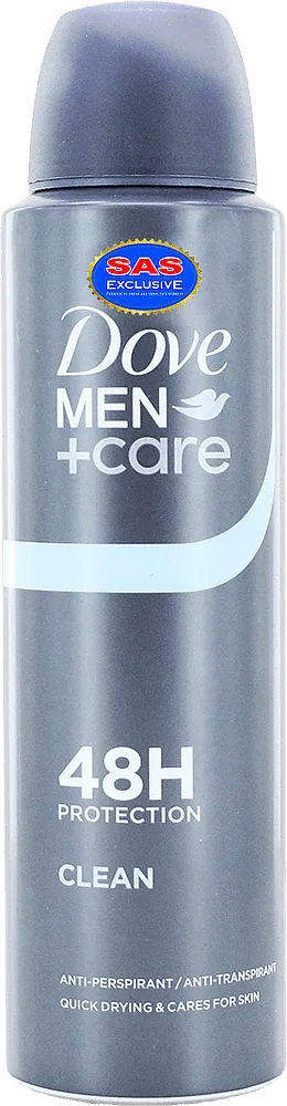 Antiperspirant - deodorant "Dove Men+Care Clean" 150ml
