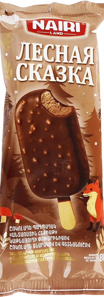 Chocolate ice cream "Nairi Land Forest Fairy Tale" 80g
