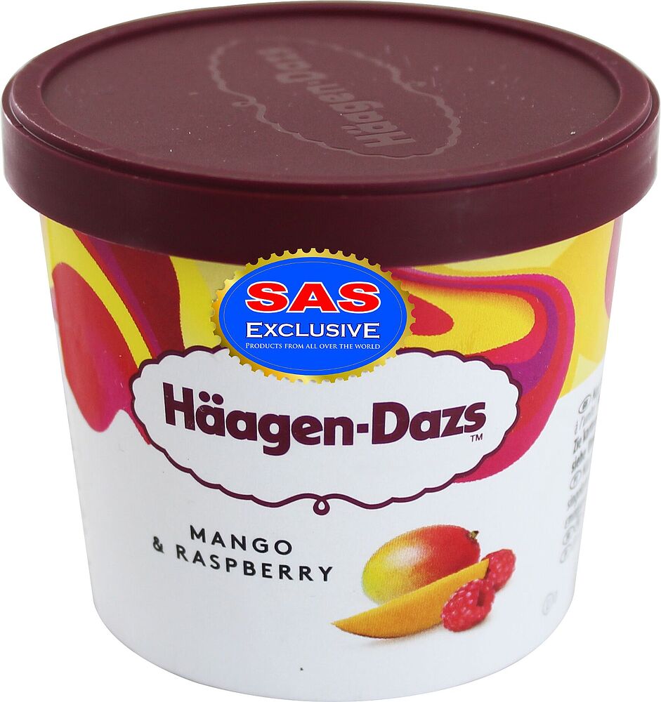 Мороженое манговое и малиновое "Häagen-Dazs Mango & Raspberry" 87г