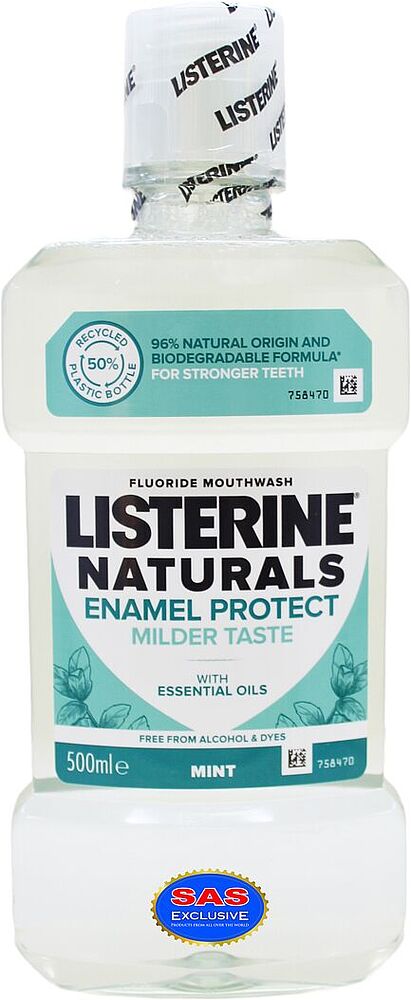 Ополаскиватель для полости рта "Listerine Naturals Mint" 500мл