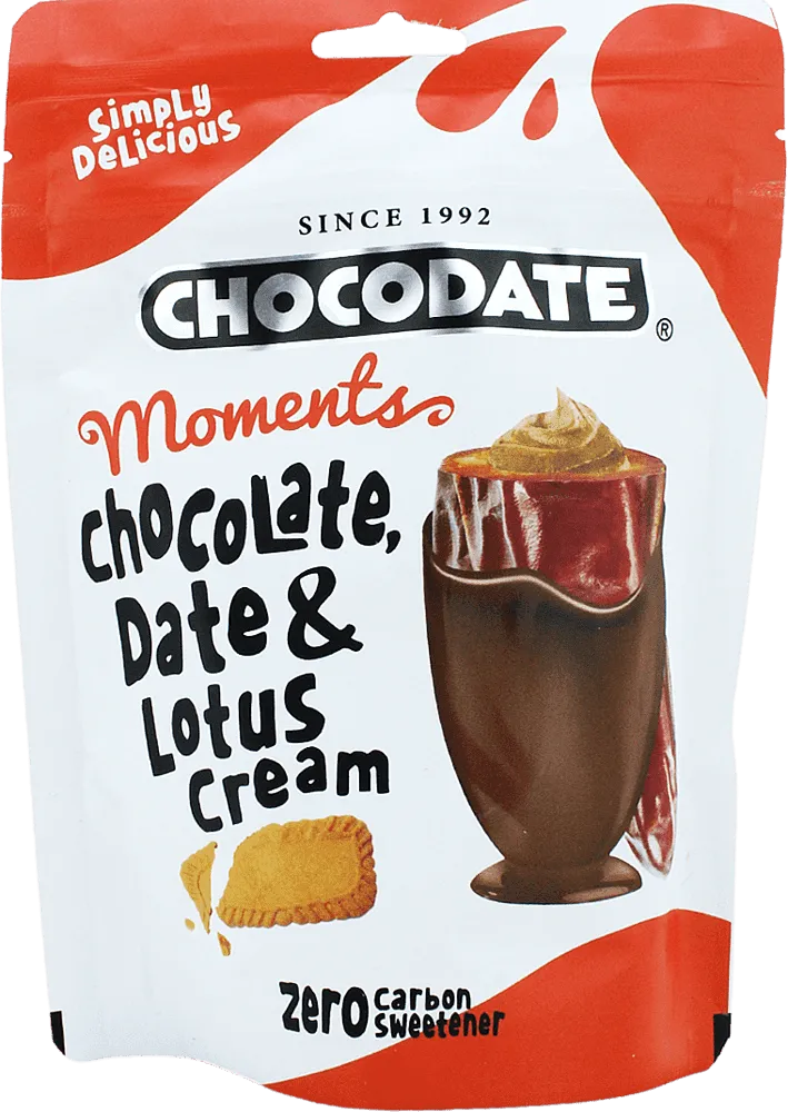 Date in chocolate "Chocodate Moments Date & Lotus Cream" 90g
