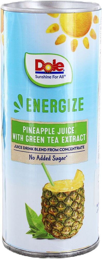 Juice "Dole" 240ml Pineapple & Green tea
