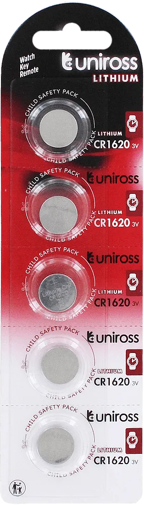 Lithium battery "Uniross CR1620" 1 pcs
