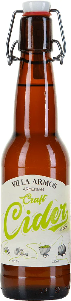 Apple cider "Villa Armos Medium" 0.33l
