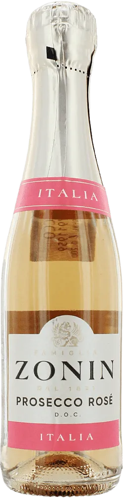 Вино игристое "Zonin Prosecco DOC Rose Brut" 200мл