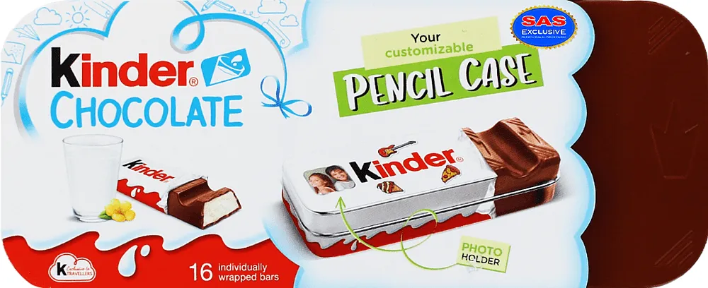 Chocolate candies "Kinder Pencil Case" 200g