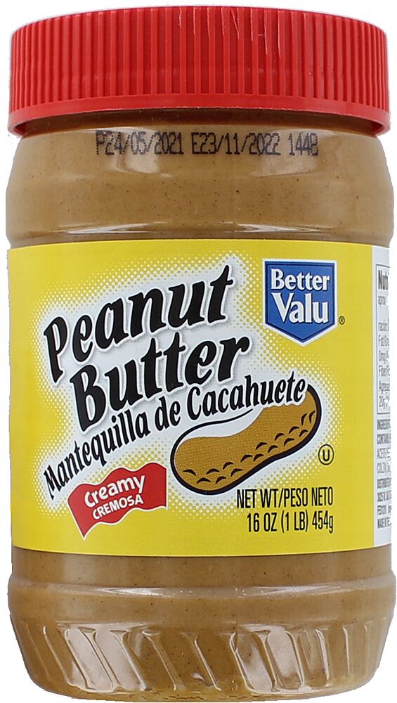 Peanut cream "Better Valu Creamy" 454g