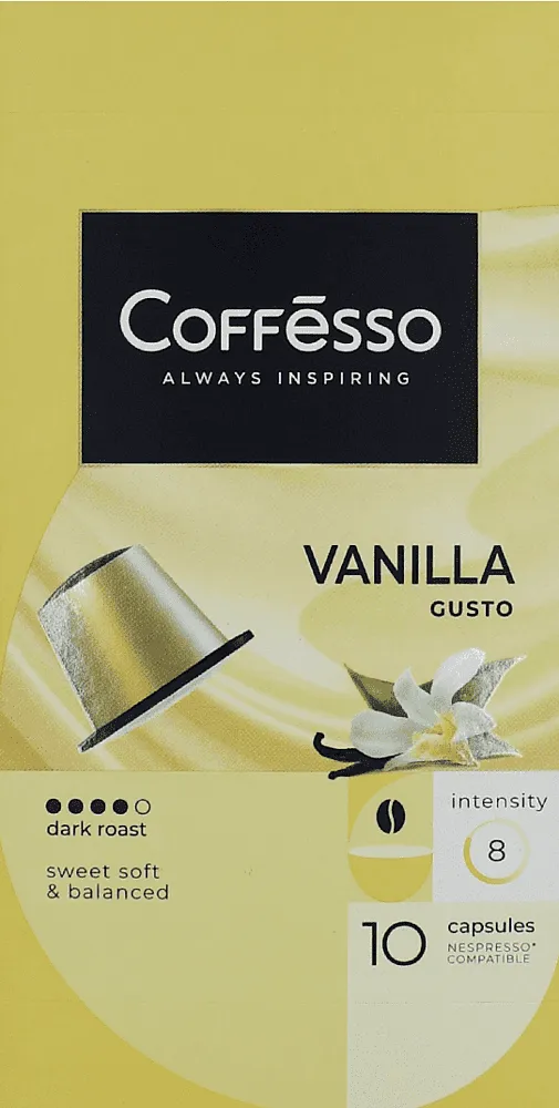 Coffee capsules "Coffesso Vanilla Gusto" 10pcs, 50g
