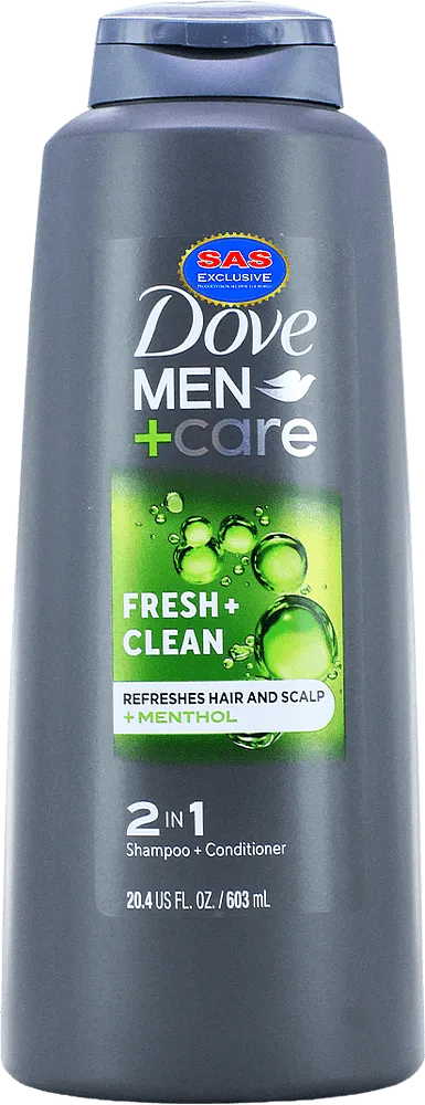 Shampoo-conditioner "Dove Men+Care Fresh Clean" 603ml