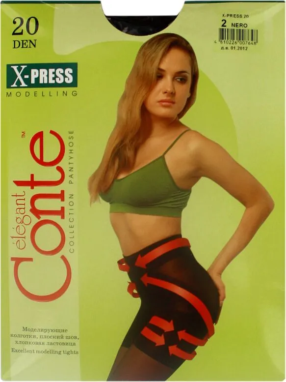 Black tights "Conte Elegant X-press 20 Den N2" 