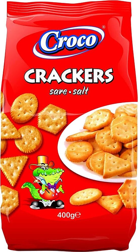 Salted crackers "Croco" 400g

