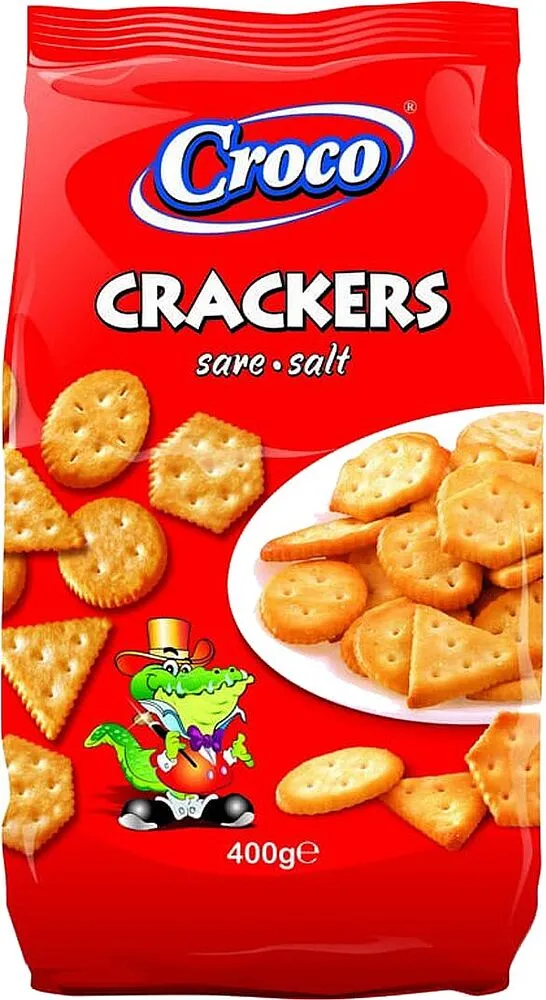 Salted crackers "Croco" 400g
