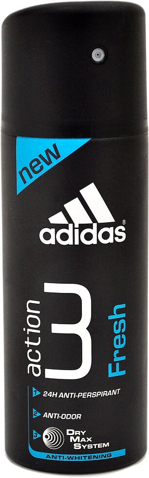 Antiperspirant - deodorant "Adidas Action 3 Fresh" 150ml 