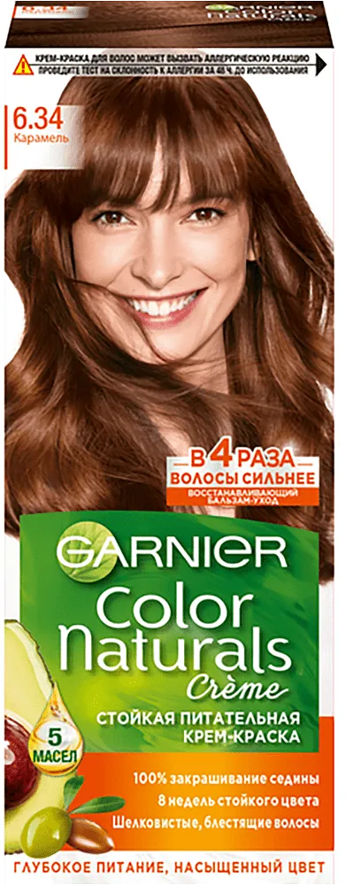 Hair dye "Garnier Color Naturals" №6.34