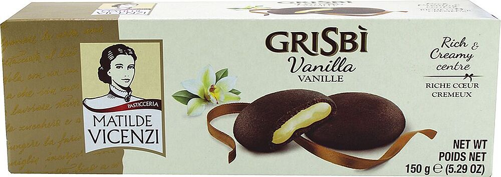 Cookies with vanilla cream "Matilde Vicenzi Grisbi" 150g