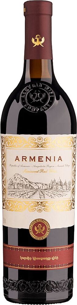 Red wine "Armenia" 0.75l   
