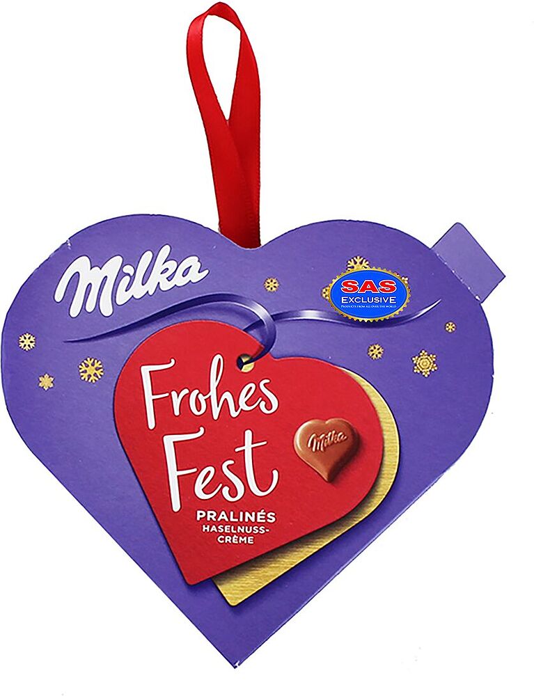 Шоколадная плитка "Milka Frohes Fest" 44г
