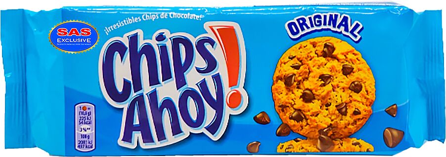 Cookies with chocolate pieces "Chips Ahoy Original" 128g
