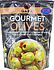 Green pitted olives with basil, coriander, garlic, orange peel, red peppers "Gaea" 150g
