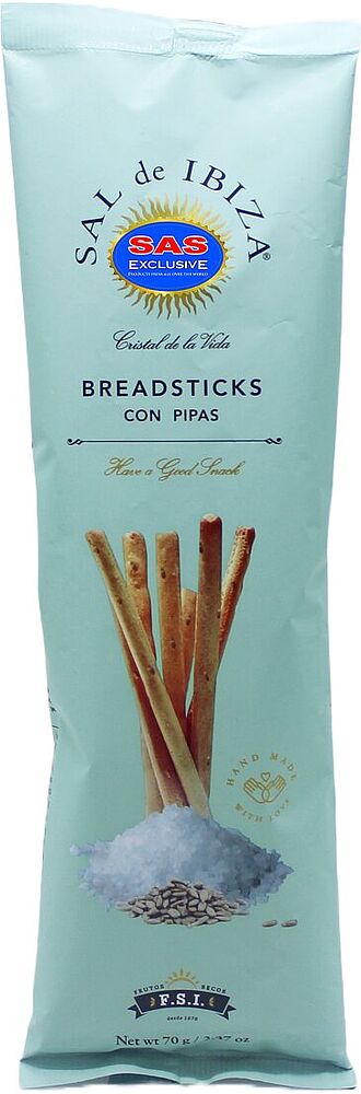 Breadsticks with sunflower seeds 
