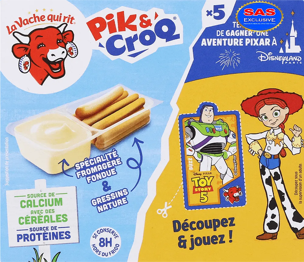 Պանիր հալած և ձողիկներ «La Vache Qui Rit Pik & Croq» 175գ

