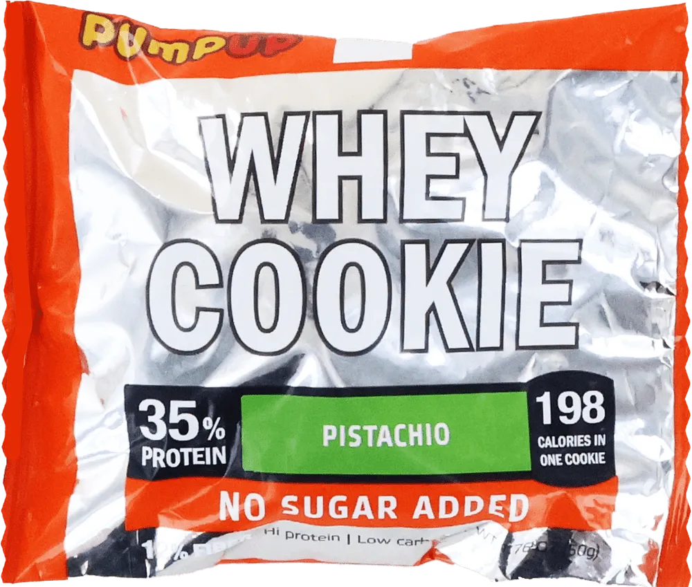 Թխվածքաբլիթ սպիտակուցային շոկոլադե «Pump Up Pistachio Whey Cookie» 50գ
