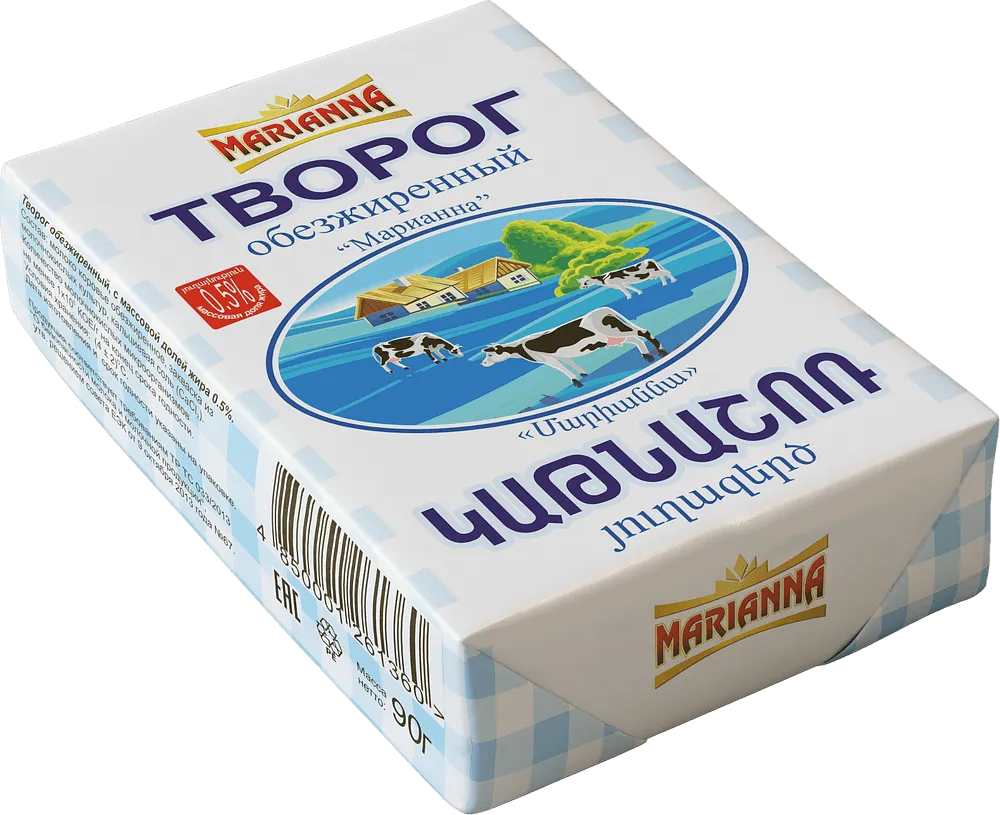Curds skimmed "Marianna" 90g,  richness: 0.5% 