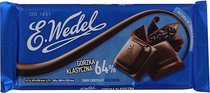 Շոկոլադե սալիկ «E. Wedel» 100գ