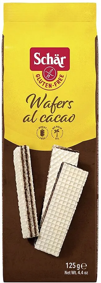 Wafers with cocoa filling "Schar" 125gr