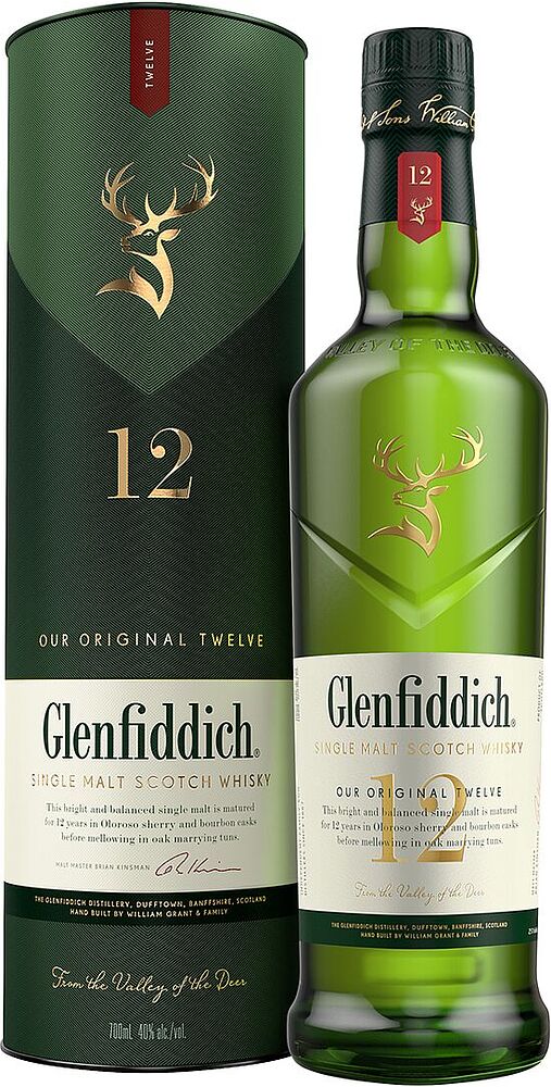 Վիսկի «Glenfiddich 12» 0.7լ  