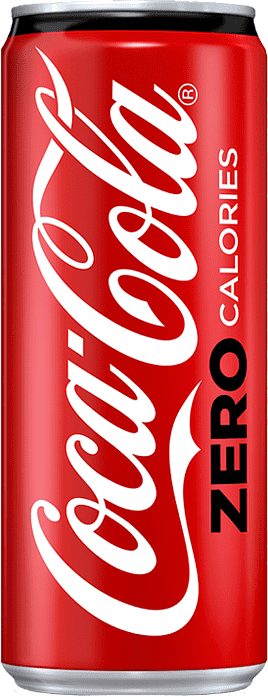 Освежающий газированный напиток "Coca Cola Zero" 250мл