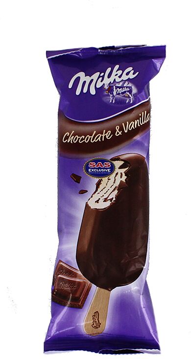 Պաղպաղակ շոկոլադե-վանիլային «Milka» 71գ