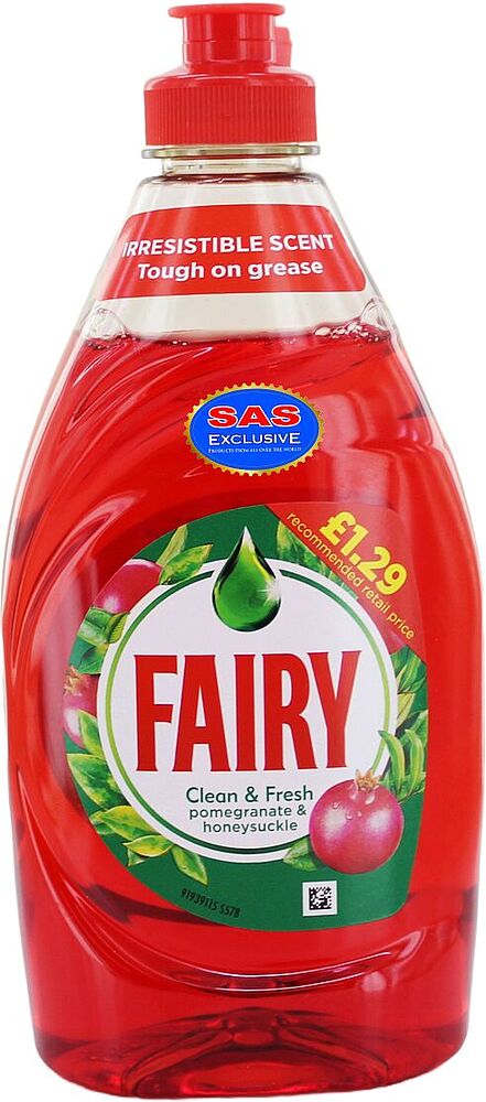 Dishwashing liquid "Fairy Clean & Fresh" 383ml
