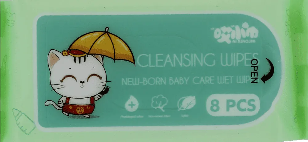 Wet wipes "Oxijim Ai Xiao Jin" 8 pcs

