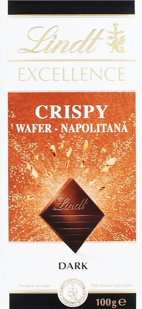 Շոկոլադե սալիկ վաֆլե կտորներով «Lindt Excellence Crispy» 100գ