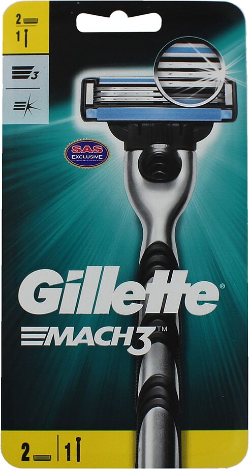 Shaving system "Gillette Mach3 2in1" 1pcs.