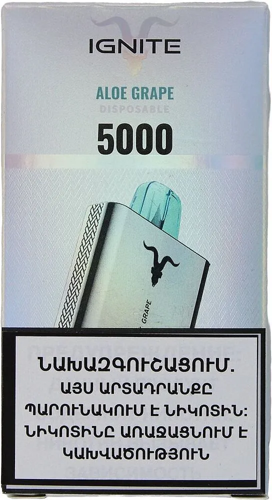 Electric pods with aloe & grape flavor "Ignite" 5000 puffs
