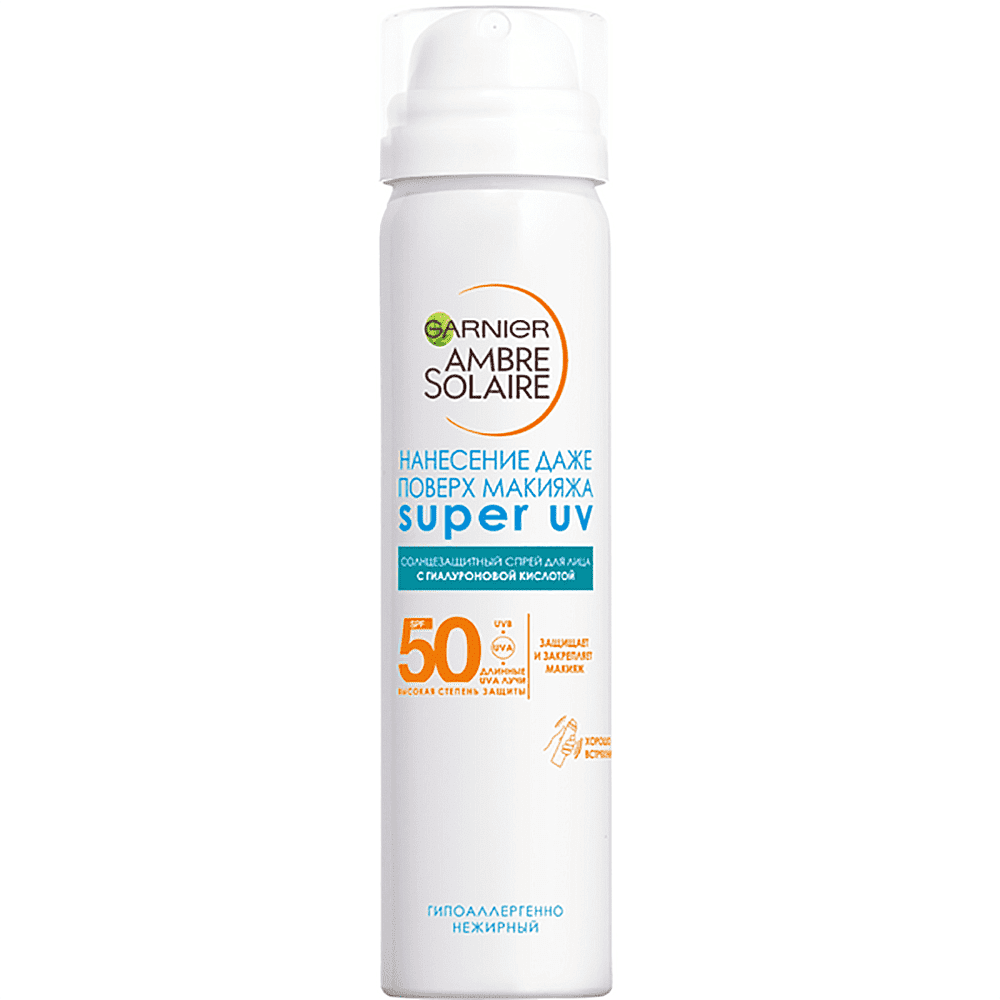 Sunscreen face spray "Garnier Ambre Solaire" 75ml