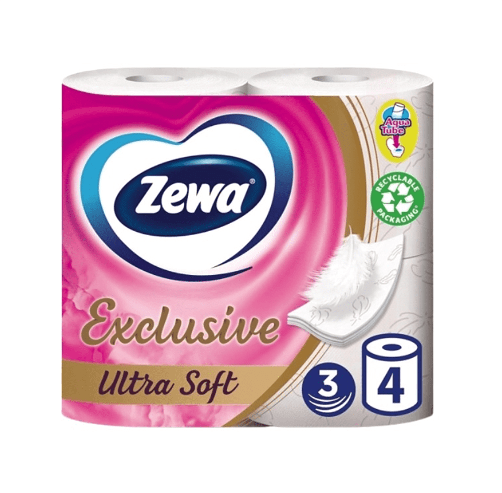 Զուգարանի թուղթ «Zewa Exclusive Ultra Soft» 4 հատ