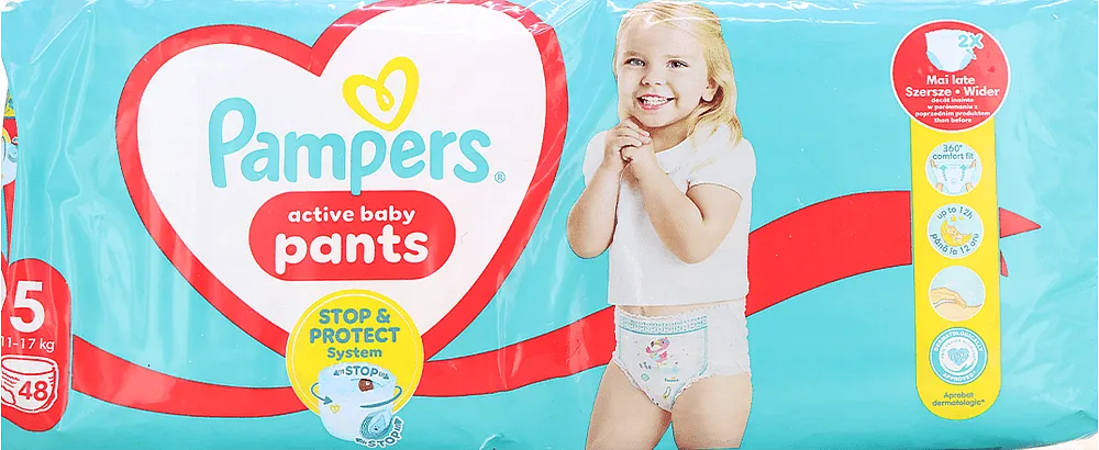 Pants-diapers "Pampers Active Baby N5" 11-17kg, 48 pcs
