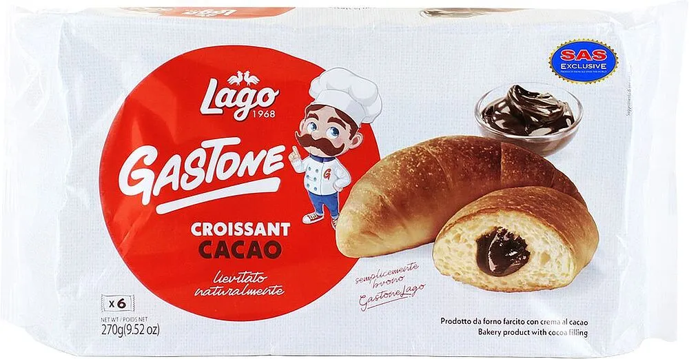 Croissant with cocoa filling "Lago Gastone" 270g
