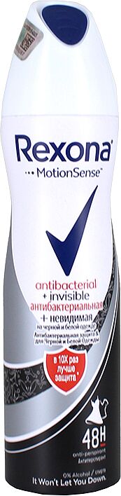 Antiperspirant-deodorant "Rexona Motion Sense Invisible" 150ml 