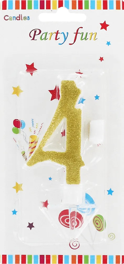 Birthday candle "Party Fun" N4
