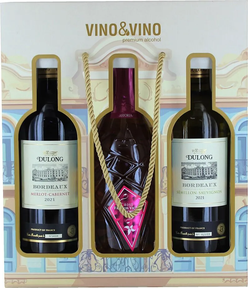 Alcoholic drink collection "Vino & Vino" 2+1 pcs
