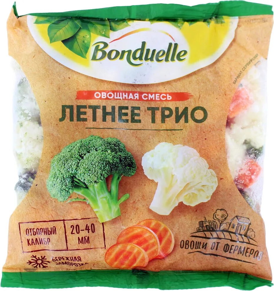 Vegetable mixture frozen "Bonduelle Letnee Trio" 400g
