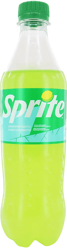 Refreshing carbonated mojito flavored drink "Sprite Mojito" 0.5l