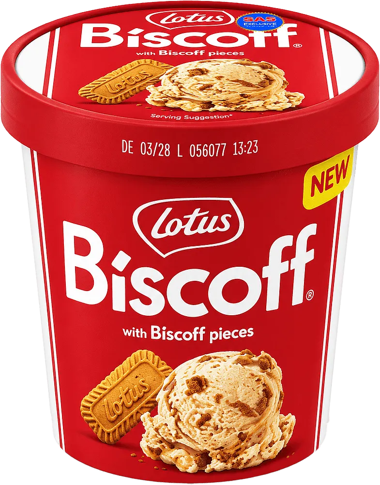 Ice-cream with cookies pieces "Lotus Biscoff" 295g