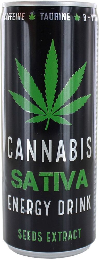 Энергетический газированный напиток "Cannabis Sativa" 250мл