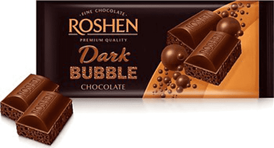 Շոկոլադե սալիկ մուգ «Roshen Bubble» 80գ
